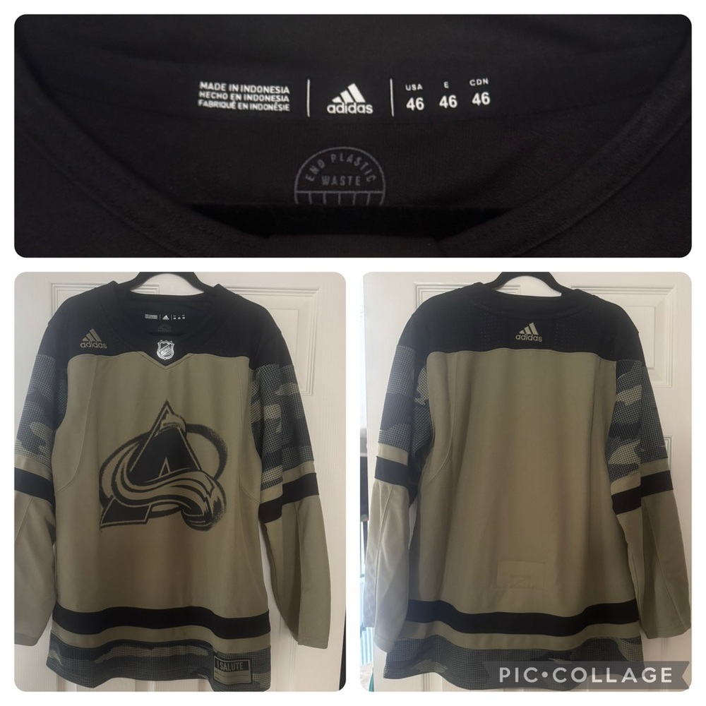 Adidas Colorado Avalanche Military Hockey Jersey
